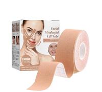 Bande pour le visage à l'huile de ricin, bande à l'huile pour le visage, bande de lifting invisible, bande pour le visage à utiliser avec l'huile de ricin, pour cacher les rides (1pcs)