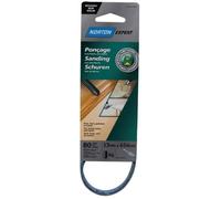 Bande pour lime électrique - lot de 4 - grain 80 - 13x454 mm