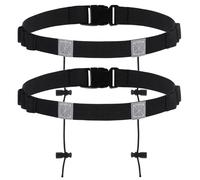 Bande pour numéro de course triathlon - Ceinture de course réglable avec porte-numéro - Bande élastique pour numéro de dossard marathon - Avec 6 supports en gel - Convient pour le triathlon, le