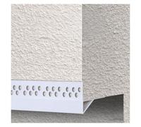 Bande PVC Perforée De Déviation D'eau De Pluie Sous Avant-toit | PVC Profil Goutte D'eau Longueur Réglable Pour Corniche Inférieure Toit Larmier Pluie(W 25mm,3.3m (10.7ft) L)
