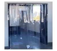 Bande PVC transparente pour porte congélateur étanche à l'eau alimentaire pour réfrigérateur et usines alimentaires 165 x 200 cm