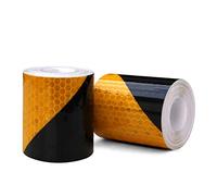 Bande r¨¦fl¨¦chissante, 2 pcs 3 m * 50 mm prismatic ¨¦tanche inclin¨¦s Forme de s¨¦curit¨¦ Rouleau de ruban de signalisation Vinyle autocollant S¨¦curit¨¦ ruban adh¨¦sif