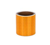 Bande réfléchissante 10 cm X 3 m bande d'avertissement adhésive à grande visibilité extérieure for véhicules remorques bateaux camions voitures(Yellow)