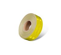 Bande réfléchissante 5 cm X 45 mètres auto-adhésive à haute viscosité for voitures camions remorques(Yellow)
