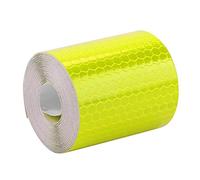 Bande Réfléchissante, 5cm x 3m Bande Auto-adhésive étanche, Réflecteur Avertissement de Sécurité Extérieur pour Remorques, Voitures, Vélos(Jaune)