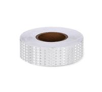Bande réfléchissante, Bande d'avertissement réfléchissante fluorescente auto-adhésive, bande de sécurité blanche 5-20 cm x 3-45 m(Width 5cm,Length 10m)