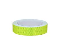 Bande réfléchissante, Bande d'avertissement réfléchissante fluorescente auto-adhésive, bande multicolore 1 pouce x 32,8 pieds(Fluorescent Green)