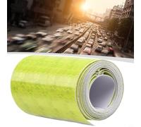 Bande réfléchissante de sécurité pour voiture et moto pour améliorer la visibilité nocturne et réduire les risques d'accidents de la circulation (jaune)