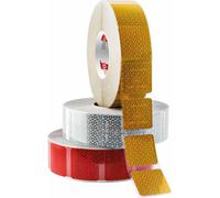 BANDE REFLECHISSANTE JAUNE SEGMENTEE POUR BACHE CAMION - ORAFOL - 79382