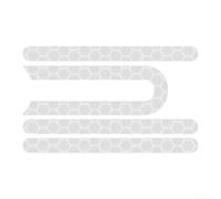 Bande réfléchissante pour scooter électrique M365 en plastique résistant aux intempéries et dos solide (gris)