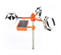 Bande réfléchissante rotative pour effrayer les oiseaux loin du toit, du balcon, de la faune Orange (sans base)
