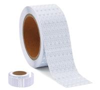 Bande Réfléchissante, Ruban Adhésif Blanc de 5cm x 10m, Ruban Reflechissant Adhesif, Bande Reflechissante Autocollante, Bande Reflechissante Casque Moto, pour Camions, Remorques et Voies D'évacuation