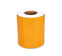 Bande réfléchissante, Ruban adhésif extérieur en PVC, haute visibilité, marquage de sécurité, autocollant, for vélo, voiture, camion, moto, poussette, 20 cm x 45 m, rouge(Yellow)