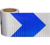 bande réfléchissante, Ruban réfléchissant autocollant 10 mètres x 15 centimètres multicolore(Blue White)