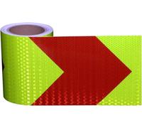 bande réfléchissante, Ruban réfléchissant autocollant 10 mètres x 15 centimètres multicolore(Green Red)