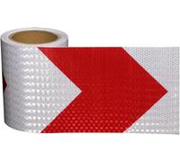 bande réfléchissante, Ruban réfléchissant autocollant 10 mètres x 15 centimètres multicolore(Red White)