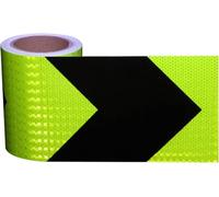 bande réfléchissante, Ruban réfléchissant autocollant multicolore 10 mètres x 15 centimètres(Green Black)