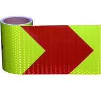 bande réfléchissante, Ruban réfléchissant autocollant multicolore 3 m x 15 cm(Green Red)