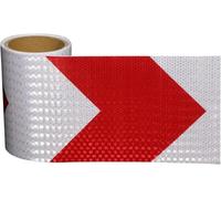 bande réfléchissante, Ruban réfléchissant autocollant multicolore 3 m x 15 cm(Red White)