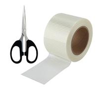 Bande Réparation pour Auvent de Camping-Car, Ruban Adhésif Renforcé Transparent et Imperméable pour Auvent de Camping-Car, Tente, Tissu d'Emballage de Camping-Car, Bâches de Bateau (10 m x 8 cm)