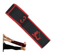 Bande Résistance Numérotée, Bande Élastique Fitness 90x4x0.2cm Polyester Coton Latex, 8 Sections avec Guide Postures Asanas pour Yoga Étirement Pilates, 60g 35.43x1.57x0.08 Pouces