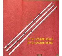 Bande rétro-éclairage LED Nipseyteko, 3 pièces/ensemble 828MM, 8LED Nipseyteko(6v) JS-D-JP43DM-A81EC JS-D-JP43DM-B82EC (80227) E43DM1000 MCPCB