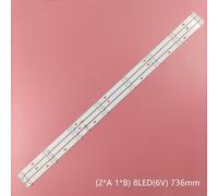 Bande rétro-éclairage LED tv, 8 lampes pour JS-D-JP395DM-A81EC B82EC (80105) E395DM1000 MCPCB D40-M30 40BF400 6V/LED tv nordemande Nipseyteko