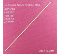 Bande rétro-éclairage LED tv pour LG 42LS570T 74.42T23.001 7030PKG 60ea 42LS5600 42LS560T 42LS570S 42LS575S, 1 pièce, 525mm Nipseyteko