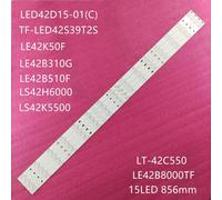 Bande rétro-éclairage LED tv pour Telefunken TV, TF-LED tv42S37T2, TF-LED tv42S39T2S, MTV-4231LTA2, BLUE-43D3503V1W15C1B8541 Nipseyteko