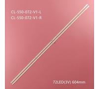 Bande rétroéclairage LED tv 72, lampe pour TV Phi li p 55 "", CL-550-072-V1-L, CL-550-072-V1-R, 11800822, LK10024666-AO, 55PUS7101, 55pus710a 4 pieces 2TV Nipseyteko