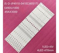 Bande rétroéclairage LED tv intelligente incurvée, 10 pièces/ensemble, pour CTV5035, CTV5035SMART E49DU1000, Mcpcb JS-D-JP4910-041EC(60517)té Nipseyteko