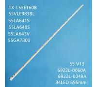 Bande rétroéclairage LED tv pour LG, compatible modèles 55GA7800, 55LA640S, 0079A, 0061A, PANASONIC TX-L55ET60B, 55 V13 Edge Nipseyteko