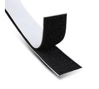 Bande scratch autocollante - Largeur : 20 mm - Vendu au mètre - Extra forte - Noir