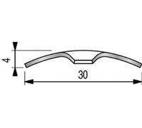 Bande seuil laiton à vis 0,83mm - - 2023010