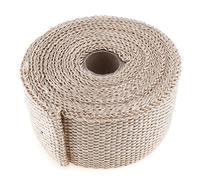 Bande Thermique Echappement,Scotch Isolant Thermiq 5M x 50mm échappement thermo-thermo-thermo-thermo-thermores de tuyau de tuyau d'isolant rouleau en tissu de titane en titane en fibre de verre avec 3