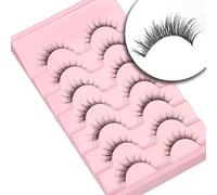 Bande transparente 6D légère et confortable Demi œil de chat, bandes quotidiennes, duveteuse et douce, imitation vison court, œil de chat