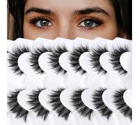 Bande transparente 6D légère et confortable Demi œil de chat, bandes quotidiennes, duveteuse et douce, imitation vison court, œil de chat