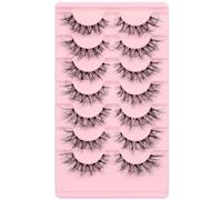 Bande transparente 6D légère et confortable Demi œil de chat, bandes quotidiennes, duveteuse et douce, imitation vison court, œil de chat