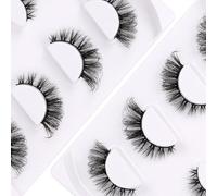 Bande transparente 6D légère et confortable Demi œil de chat, bandes quotidiennes, duveteuse et douce, imitation vison court, œil de chat