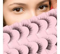 Bande transparente 6D légère et confortable Demi œil de chat, bandes quotidiennes, duveteuse et douce, imitation vison court, œil de chat