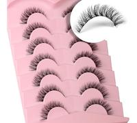 Bande transparente 6D légère et confortable Demi œil de chat, bandes quotidiennes, duveteuse et douce, imitation vison court, œil de chat