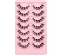 Bande transparente 6D légère et confortable Demi œil de chat, bandes quotidiennes, duveteuse et douce, imitation vison court, œil de chat