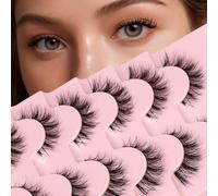 Bande transparente 6D légère et confortable Demi œil de chat, bandes quotidiennes, duveteuse et douce, imitation vison court, œil de chat