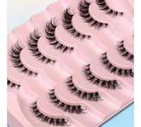 Bande transparente 6D légère et confortable Demi œil de chat, bandes quotidiennes, duveteuse et douce, imitation vison court, œil de chat