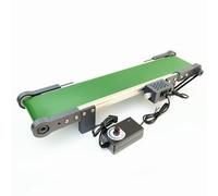 Bande Transporteuse de Bureau, Petite Voie de Chargement de Convoyeur, Vitesse Réglable, Expérience de Friction pour Étudiants, Améliore L'efficacité de L’Apprentissage,10 * 100cm
