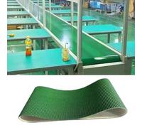 Bande transporteuse en PVC pour lignes d'assemblage industrielles, design plat léger avec surface antidérapante résistante à l'usure, idéale pour une utilisation en intérieur et en extérieur