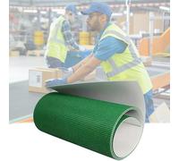 Bande Transporteuse Industrielle Verte en PVC de Remplacement, Surface Antidérapante à Particules, Courroie Transporteuse de Transmission pour Lignes de Production(3MM THICK -1PCS,10x100cm)