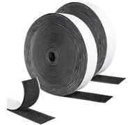 Bande Velcro auto-adhésive extra forte, 8Mx20mm double face avec fermeture Velcro auto-adhérente, noir, pour moustiquaire, cadres photo et coussins de canapé