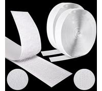 Bande Velcro autocollante extra forte - 12 m x 20 mm - Fermeture Velcro double face - Pour coudre - Moustiquaire en tissu - Double face - Large bande Velcro autocollante - Blanc