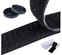 Bande Velcro autocollante extra forte 8 m, ruban adhésif double face KARBRING de 20 mm de large et 20 paires de serre-câbles Velcro 3 x 10 cm avec pastilles adhésives pour fenêtre, cadre photo, fait